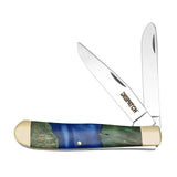 Stainless Steel Pocket Knife Double Blade For Outdoor Camping EDC Tool