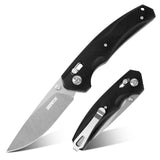 Axis Lock Folding Pocket Knife with G10 handle and 8Cr Blade