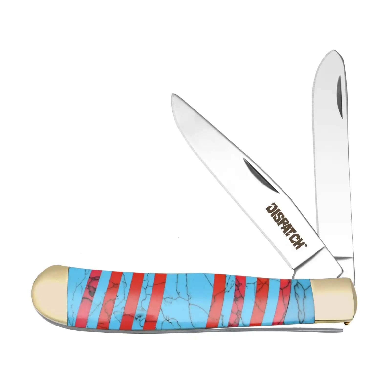 Stainless Steel Pocket Knife Double Blade For Outdoor Camping EDC Tool