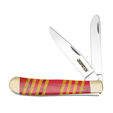 Stainless Steel Pocket Knife Double Blade For Outdoor Camping EDC Tool