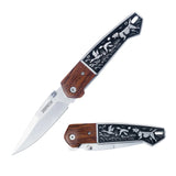 4.7“ Folding Pocket Knife with Elegant Wildlife Design