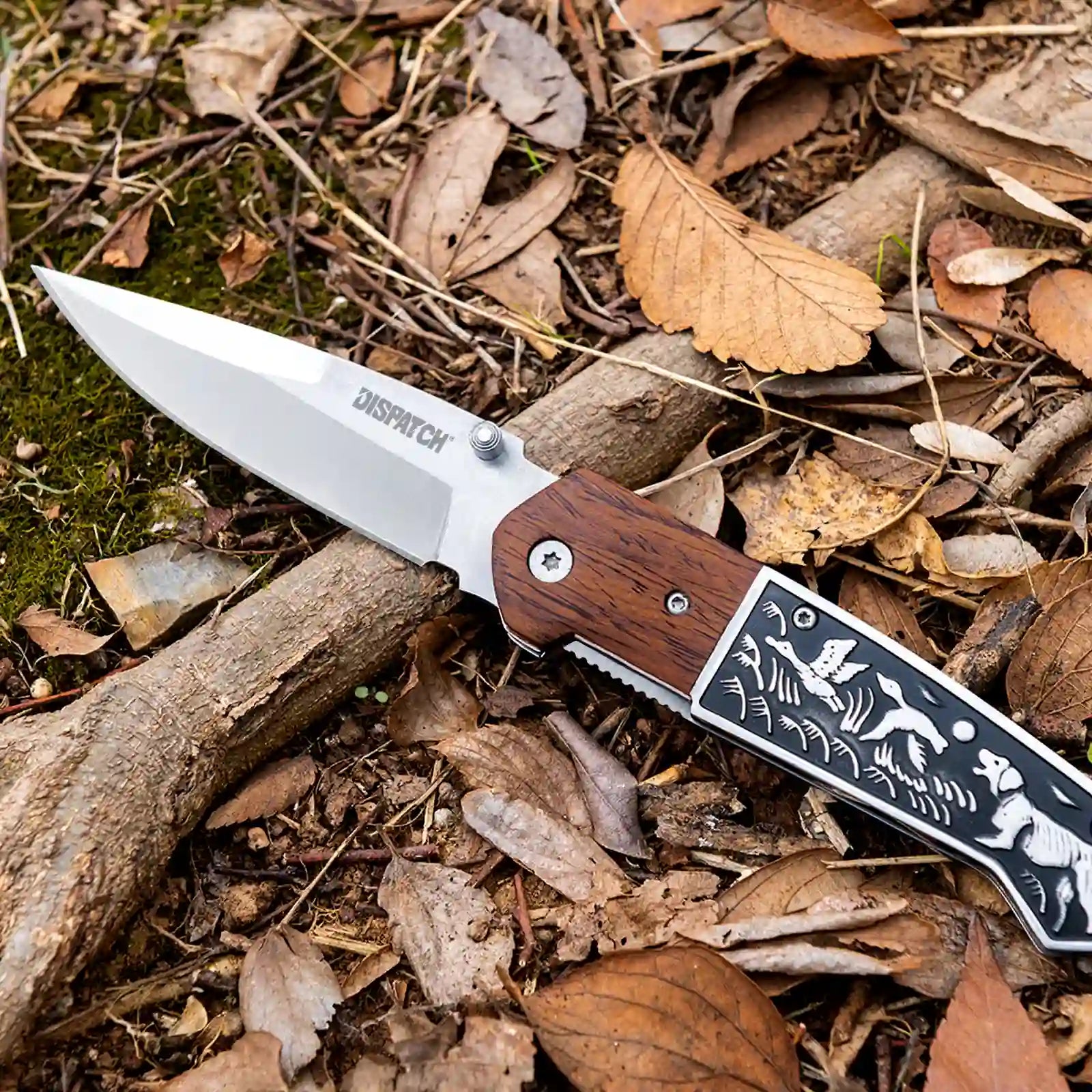4.7“ Folding Pocket Knife with Elegant Wildlife Design