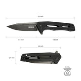8Cr Blade Pocket Knife with G10 and Carbon Fiber Handles and Bearing System