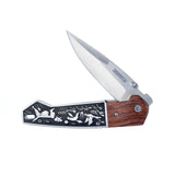 4.7“ Folding Pocket Knife with Elegant Wildlife Design