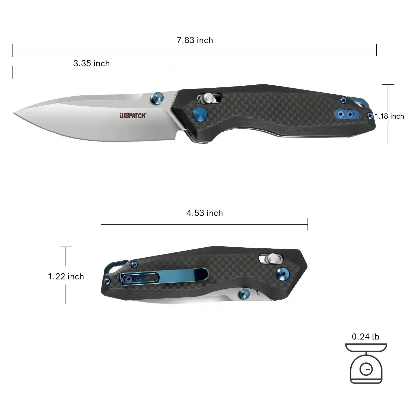 D2 Stainless Steel Blade and Non-Slip G10 Handle for Outdoor and Survival