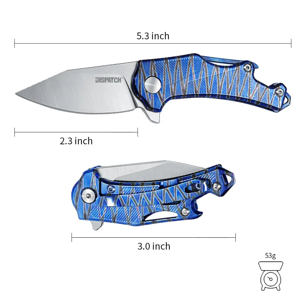 3" TC4 Titanium Handle And M390 Blade Folding Knife
