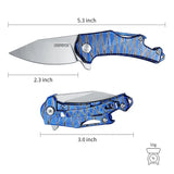 3" TC4 Titanium Handle And M390 Blade Folding Knife