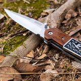 4.7“ Folding Pocket Knife with Elegant Wildlife Design