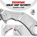RBLACK Wharncliffe Blade Pocket Knife With Clip RK0202-SL