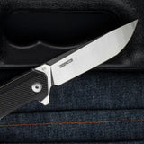 EDC Folding Knife with D2 Stainless Steel Blade, G10 Handle and Pocket Clip