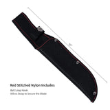 12"Outdoor Bowie Survival Hunting Fixed Blade Knife with Nylon Sheath