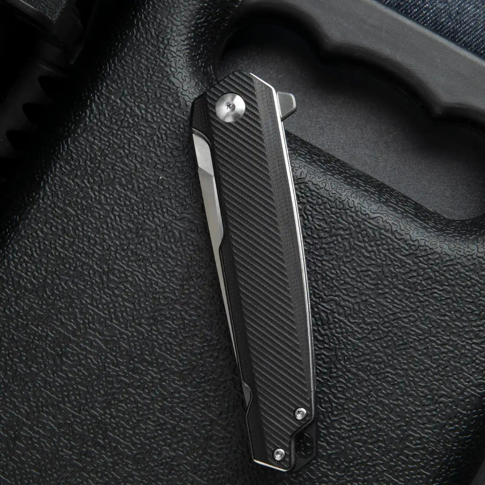EDC Folding Knife with D2 Stainless Steel Blade, G10 Handle and Pocket Clip