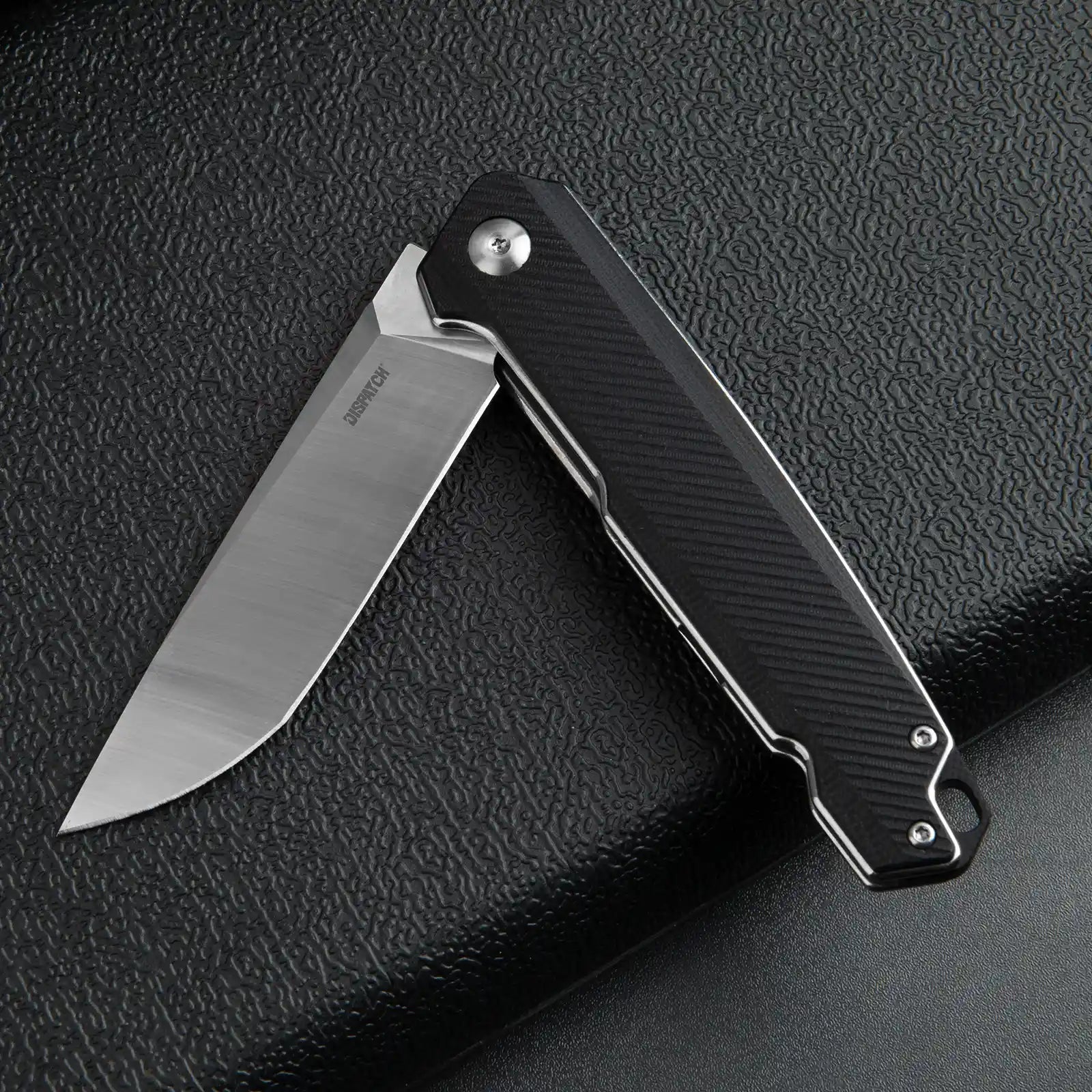 EDC Folding Knife with D2 Stainless Steel Blade, G10 Handle and Pocket Clip