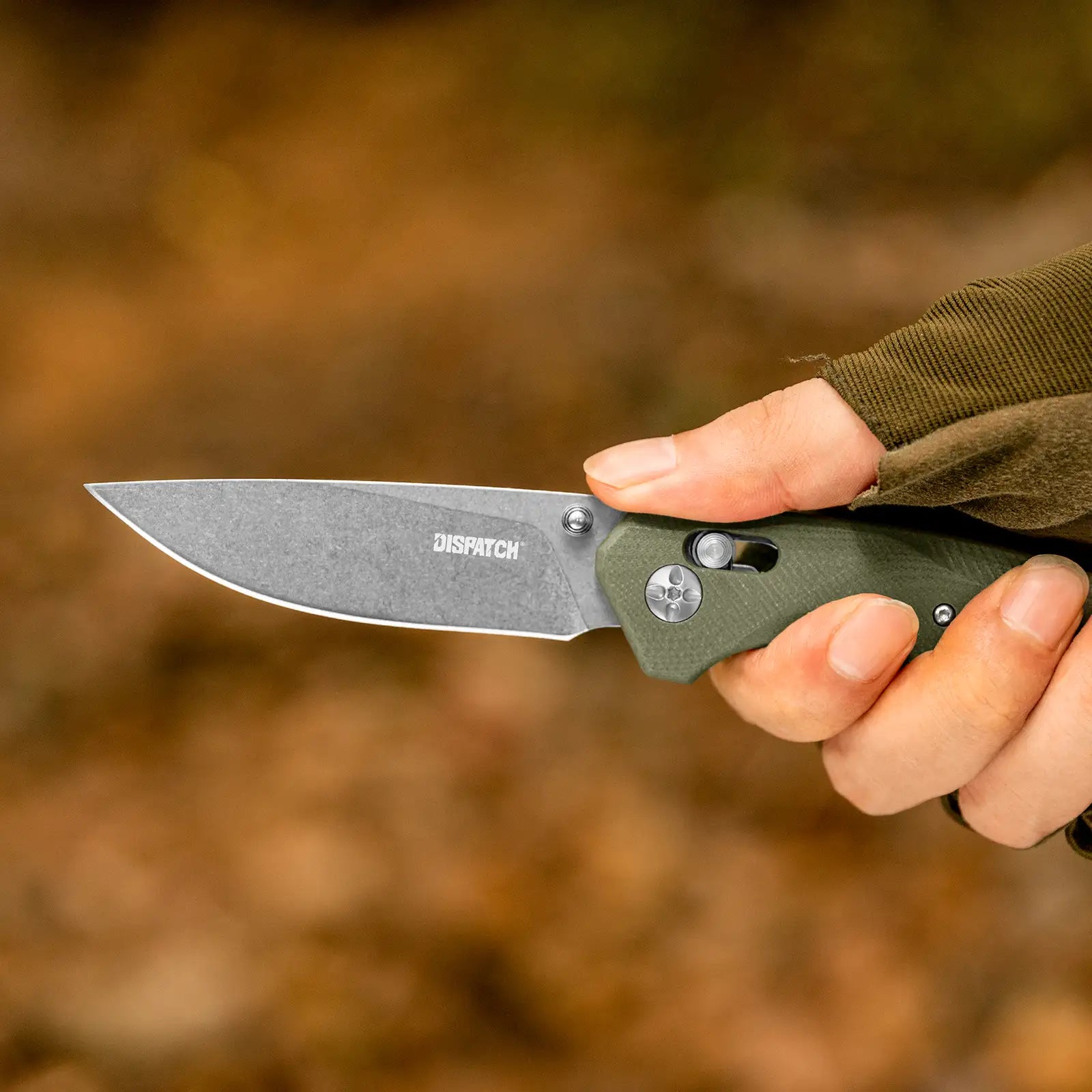 Axis Lock Folding Pocket Knife with G10 handle and 8Cr Blade