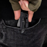 8Cr Blade Pocket Knife with G10 and Carbon Fiber Handles and Bearing System