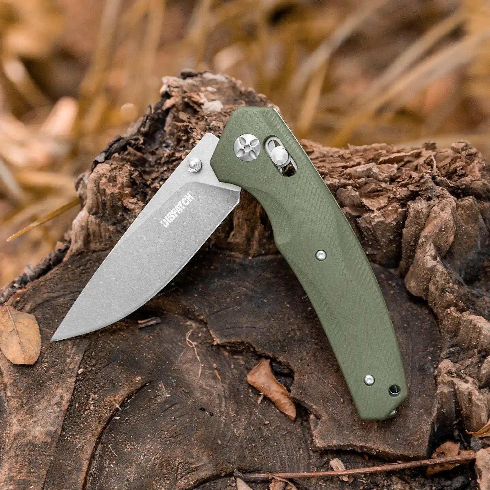 Axis Lock Folding Pocket Knife with G10 handle and 8Cr Blade