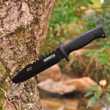 12"Outdoor Bowie Survival Hunting Fixed Blade Knife with Nylon Sheath