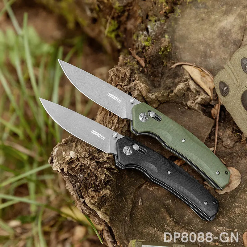 Axis Lock Folding Pocket Knife with G10 handle and 8Cr Blade