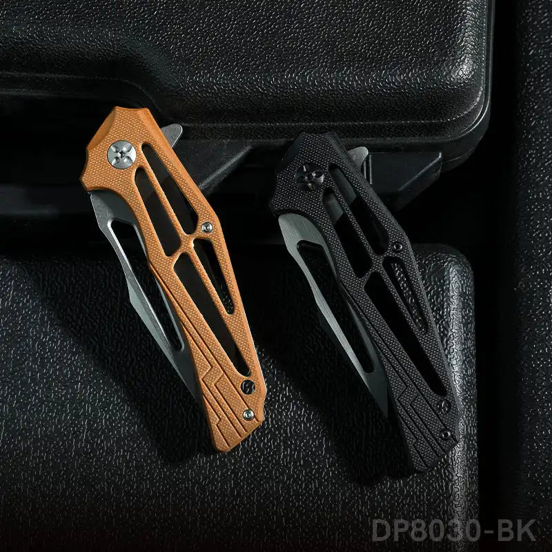 Folding Knife with Lightweight Open G10 Handle and Single Side CNC 8Cr Blade