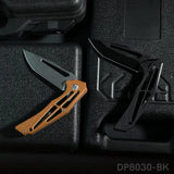 Folding Knife with Lightweight Open G10 Handle and Single Side CNC 8Cr Blade
