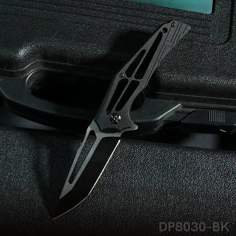 Folding Knife with Lightweight Open G10 Handle and Single Side CNC 8Cr Blade