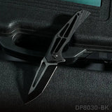 Folding Knife with Lightweight Open G10 Handle and Single Side CNC 8Cr Blade