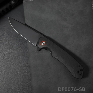 Folding Pocket Knife with D2 Steel, G10 Handle & Ball Bearing Flipper