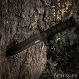 12.2" Tactical Bowie Survival Knife with Military Combat Fixed Blade and Kydex Sheath Dispatch Outdoor Life DP0116-PB 