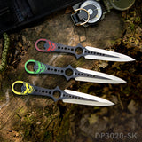 3-Piece 8" Throwing Knife Set with Nylon Sheath