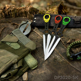 3-Piece 8" Throwing Knife Set with Nylon Sheath