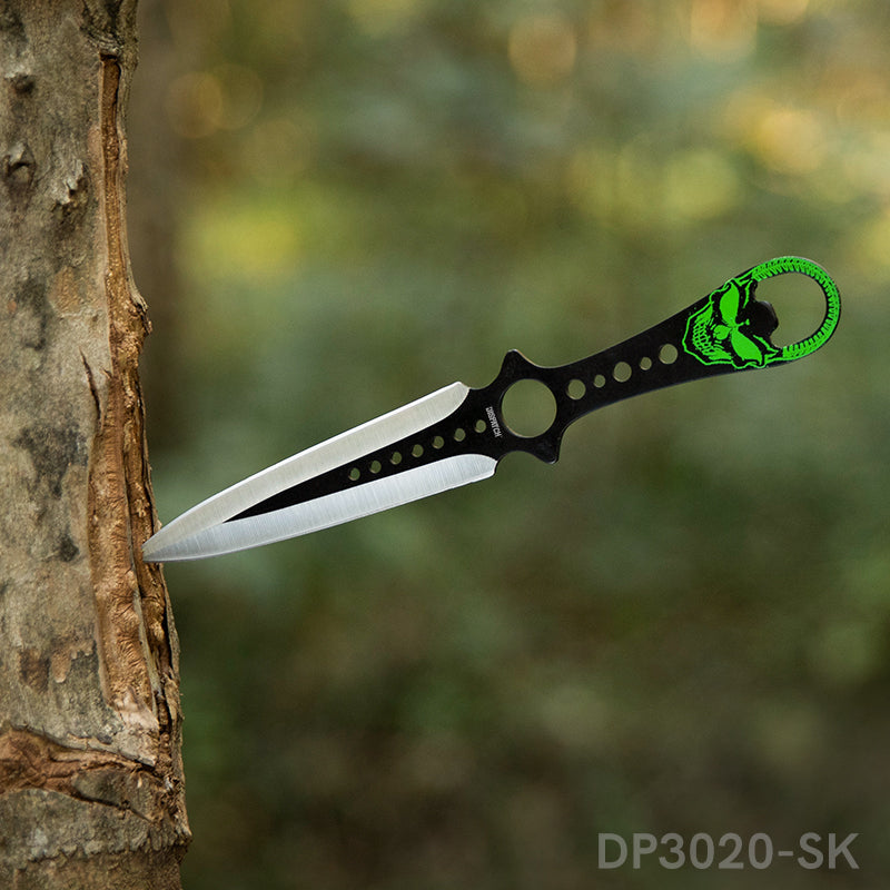 3-Piece 8" Throwing Knife Set with Nylon Sheath