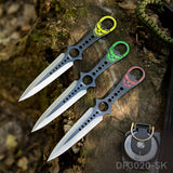 3-Piece 8" Throwing Knife Set with Nylon Sheath