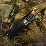 3-Piece 8" Throwing Knife Set with Nylon Sheath