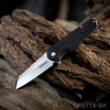 4.5' Folding Pocket Knife with 8cr Blade and G10 Handle