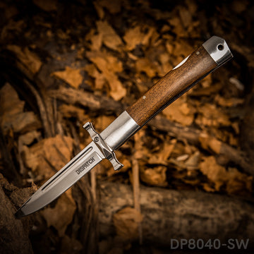 5" Closed EDC Folding Pocket Knife with Back Lock and Hand Guard