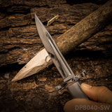 5" Closed EDC Folding Pocket Knife with Back Lock and Hand Guard