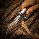 5" Closed EDC Folding Pocket Knife with Back Lock and Hand Guard