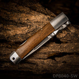 5" Closed EDC Folding Pocket Knife with Back Lock and Hand Guard