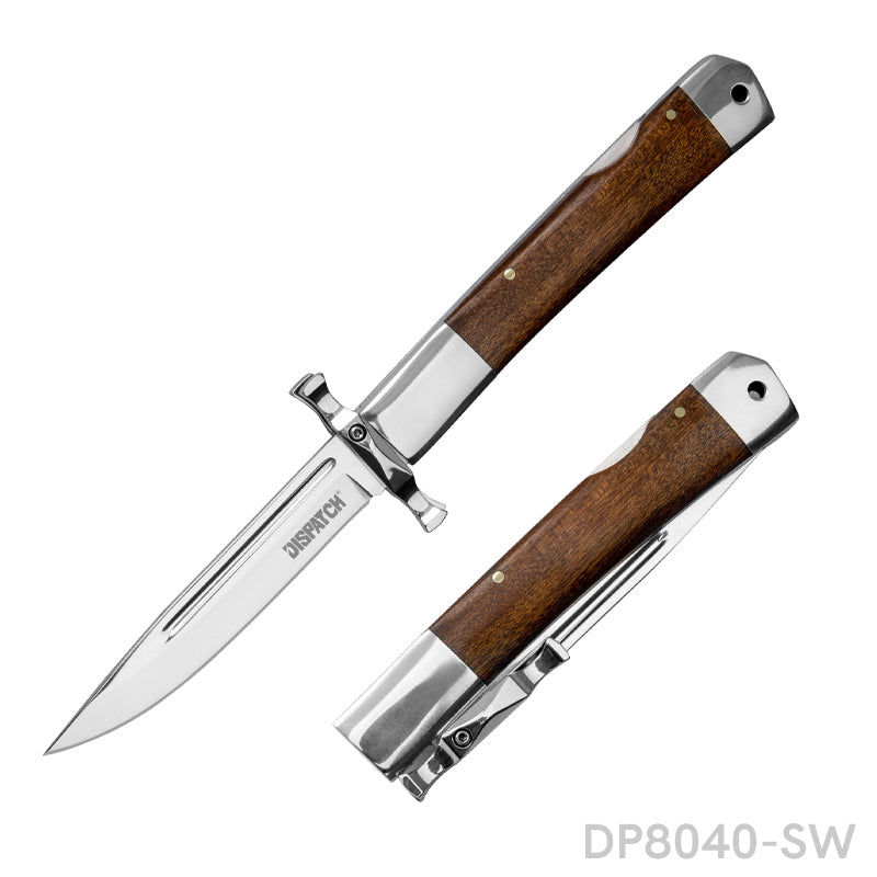 5" Closed EDC Folding Pocket Knife with Back Lock and Hand Guard