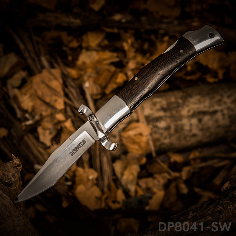 5" Closed EDC Folding Pocket Knife with Back Lock and Hand Guard