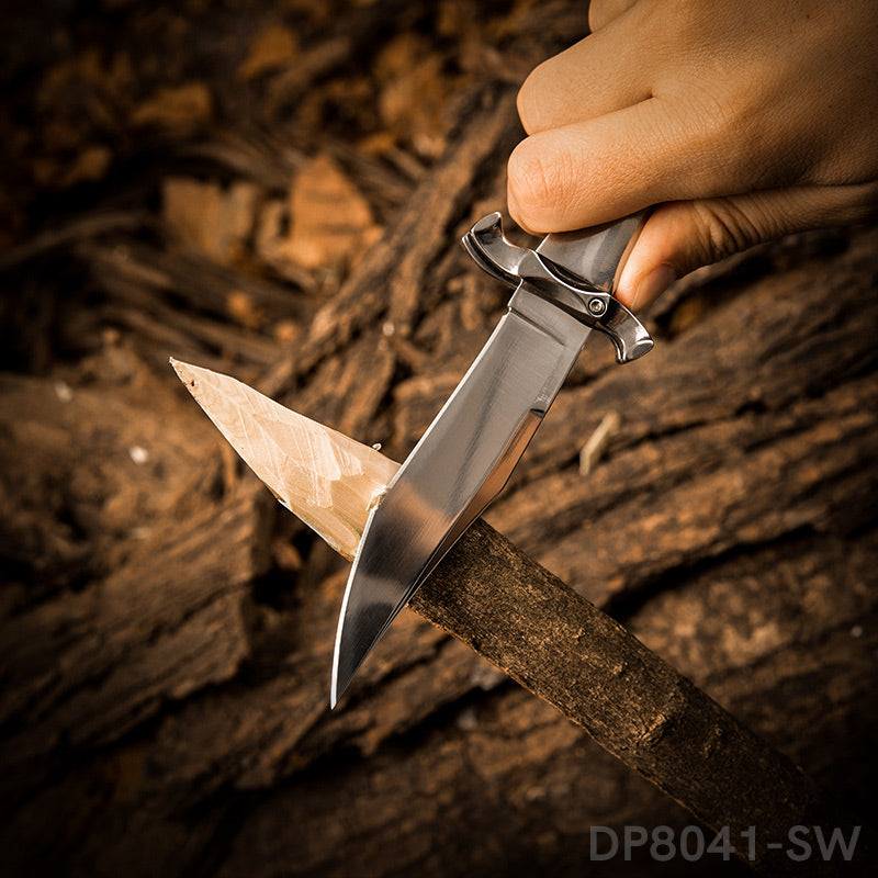 5" Closed EDC Folding Pocket Knife with Back Lock and Hand Guard