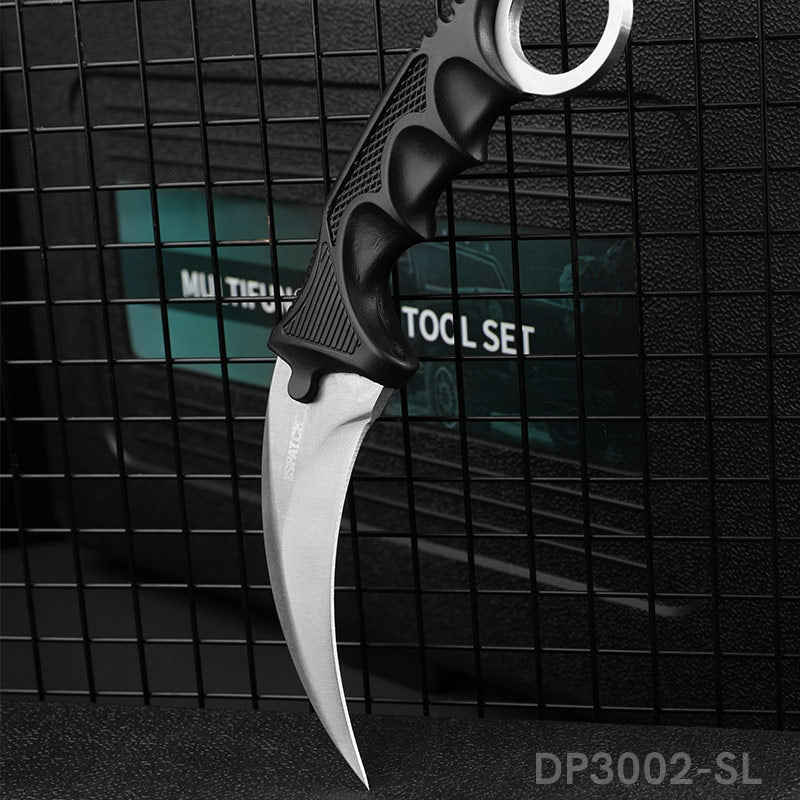 Fixed Blade Claw Knife CSGO with Sheath and Cord For Outdoor Adventures