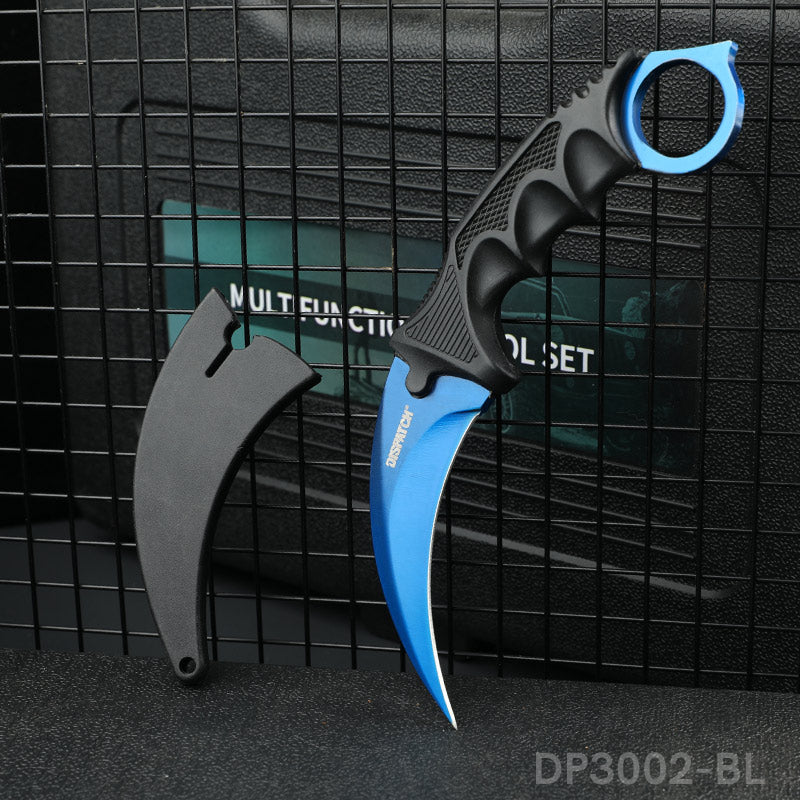 Fixed Blade Claw Knife CSGO with Sheath and Cord For Outdoor Adventures
