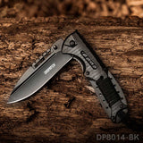 EDC Folding Pocket Uility Knife Spring Assisted Blade with Black Tie Rope - Dispatch Outdoor Life