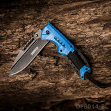 EDC Folding Pocket Uility Knife Spring Assisted Blade with Black Tie Rope - Dispatch Outdoor Life