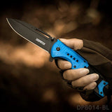 EDC Folding Pocket Uility Knife Spring Assisted Blade with Black Tie Rope - Dispatch Outdoor Life