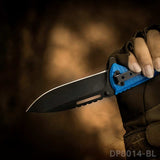 EDC Folding Pocket Uility Knife Spring Assisted Blade with Black Tie Rope - Dispatch Outdoor Life