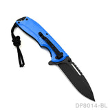 EDC Folding Pocket Uility Knife Spring Assisted Blade with Black Tie Rope - Dispatch Outdoor Life