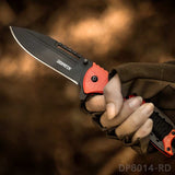 EDC Folding Pocket Uility Knife Spring Assisted Blade with Black Tie Rope - Dispatch Outdoor Life