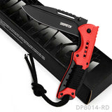 EDC Folding Pocket Uility Knife Spring Assisted Blade with Black Tie Rope - Dispatch Outdoor Life
